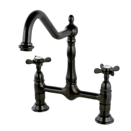 KS1175BEX Essex Bridge Kitchen Faucet, Oil Rubbed Bronze